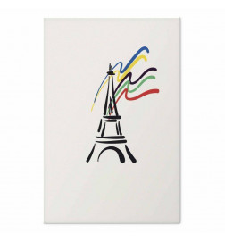 Plakāts - Eiffel Tower and Colors
