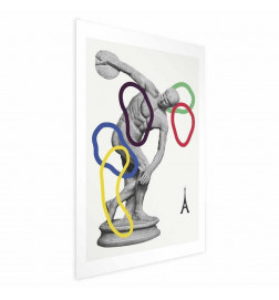 Poster - Collage Graphic - Discus Thrower - Sculpture