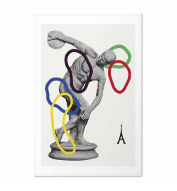 Poster - Collage Graphic - Discus Thrower - Sculpture