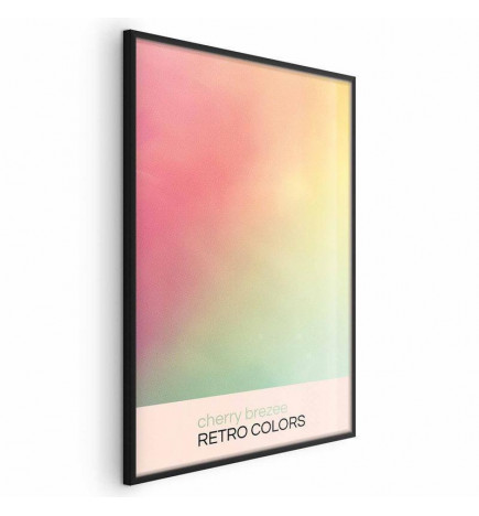 Plakatas - Cherry Breeze - Pastel Gradient in Soft, Retro Colors