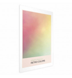 Poster - Cherry Breeze - Pastel Gradient in Soft, Retro Colors