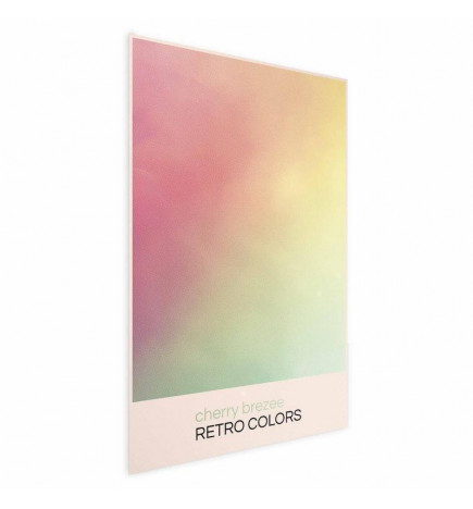Plakat - Cherry Breeze - Pastel Gradient in Soft, Retro Colors