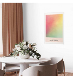 Poster - Cherry Breeze - Pastel Gradient in Soft, Retro Colors