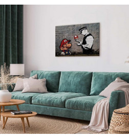 Canvas Print - Mario and Cop by Banksy