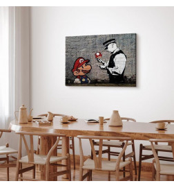 Canvas Print - Mario and Cop by Banksy