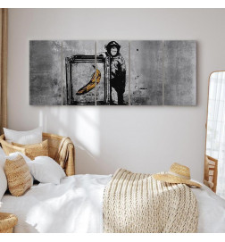 Quadro - Banksy: Monkey with Frame