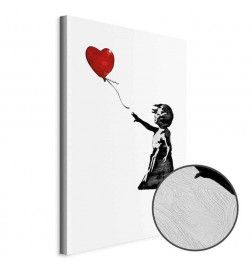 Cuadro - Banksy: Girl with Balloon (1 Part) Vertical
