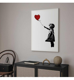 Tablou - Banksy: Girl with Balloon (1 Part) Vertical