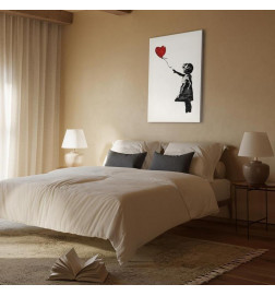 Tableau - Banksy: Girl with Balloon (1 Part) Vertical