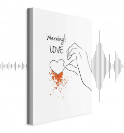 Paveikslas - Warning! Love (1 Part) Vertical