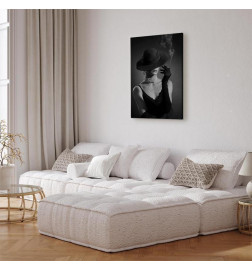 Canvas Print - Black Elegance (1 Part) Vertical