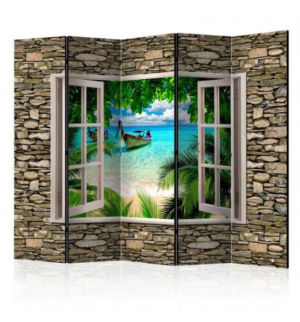 172,00 €Paravent 5 volets - Tropical Beach II [Room Dividers]