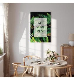 Schilderij - Get Some Rest (1 Part) Vertical