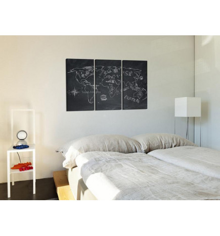 Tableau en liège - Travel broadens the mind (triptych)