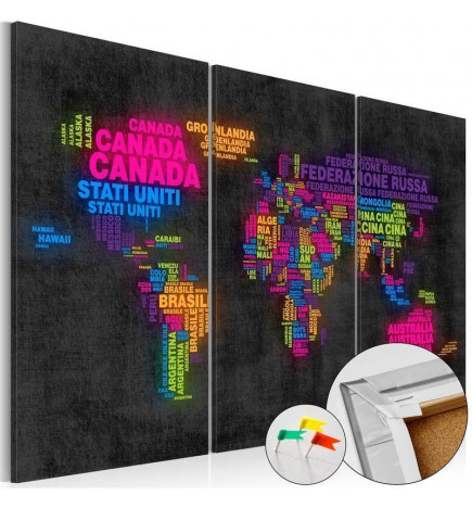 Tabla iz plute - Mappa del Mondo
