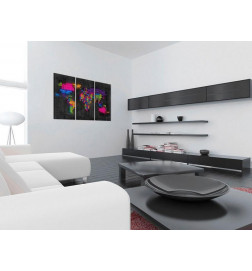 Decorative Pinboard - Mappa del Mondo