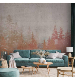 Fotobehang - Forest at Sunset