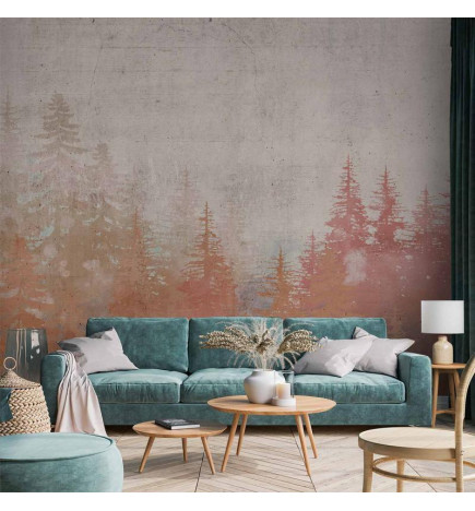 Mural de parede - Forest at Sunset