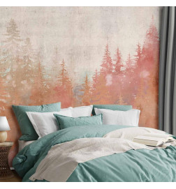 Fotobehang - Forest at Sunset