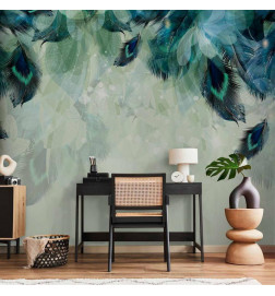 Fototapeet - Emerald Feathers