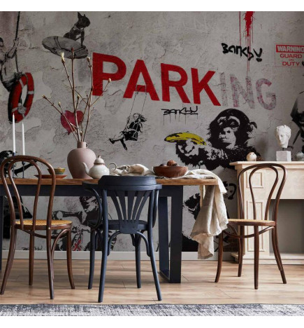 Papier peint - [Banksy] Graffiti Diveristy