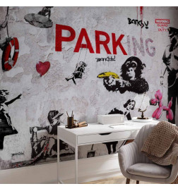 Mural de parede - [Banksy] Graffiti Diveristy