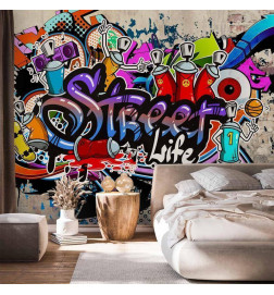 Wall Mural - Street Game