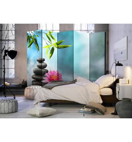 Biombo - Water Lily and Zen Stones II [Room Dividers]