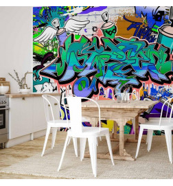 Fototapeet - Graffiti: blue theme