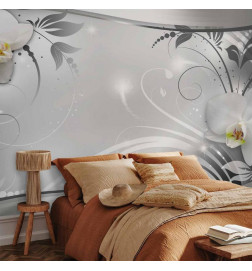 Carta da parati - Silver Abstract