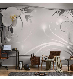 Carta da parati - Silver Abstract