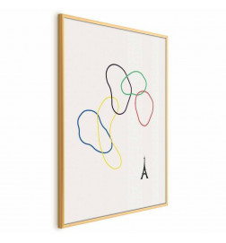 Plakat - Colorful Circles - digital graphic - minimalism