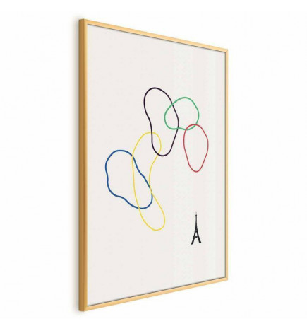 Poster - Colorful Circles - digital graphic - minimalism