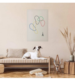 Poster - Colorful Circles - digital graphic - minimalism