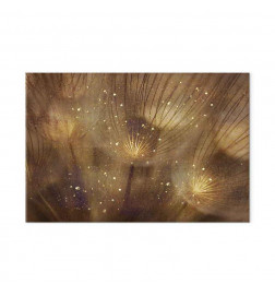 Schilderij - Golden Dandelions (1 Part) Wide