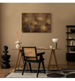 Schilderij - Golden Dandelions (1 Part) Wide