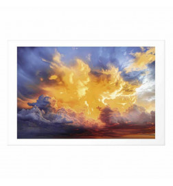 Poster - Beautiful Sunset - clouds in warm shades