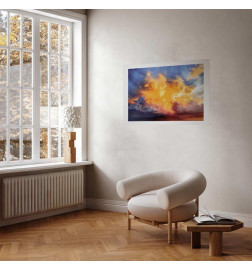 Poster - Beautiful Sunset - clouds in warm shades