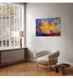 Plakatas - Beautiful Sunset - clouds in warm shades