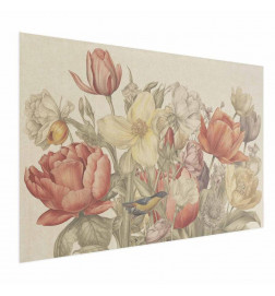 Juliste - Flower Bouquet on a Cream Background