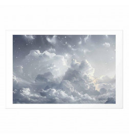 Poster - Astral Calm: Stars Scattered Over Delicate Clouds
