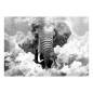 Papier peint - Elephant in the Clouds (Black and White)