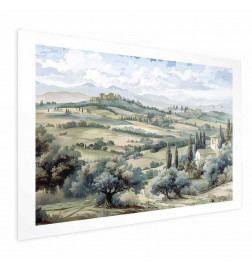 Juliste - Landscape with Sunny Green Fields