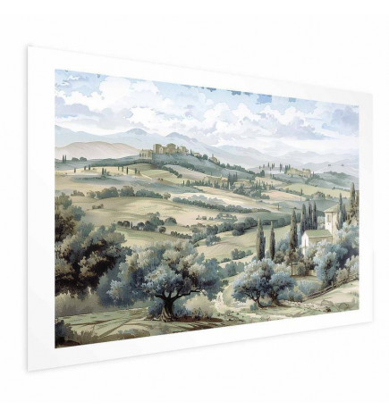 Plakāts - Landscape with Sunny Green Fields