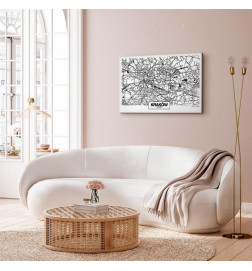 Tablou - City Plan: Krakow (1 Part) Wide