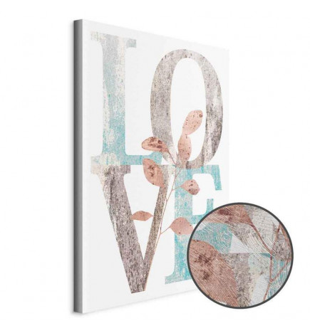 Canvas Print - Flourishing Letters (1 Part) Vertical