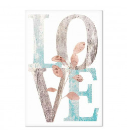 Schilderij - Flourishing Letters (1 Part) Vertical