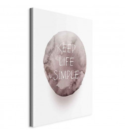 Seinapilt - Keep Life Simple (1 Part) Vertical