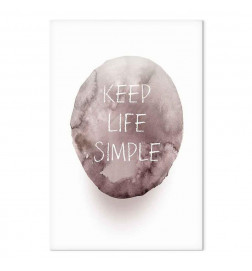 Seinapilt - Keep Life Simple (1 Part) Vertical