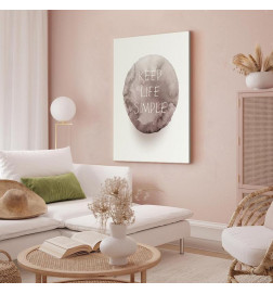 Quadro - Keep Life Simple (1 Part) Vertical